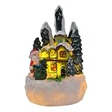 Beleuchtetes Weihnachtsdorf, Weihnachtsdorfhäuser | Lebkuchenhaus beleuchtet - Weihnachtsdekorationen für den Innenbereich, Gebäude zum Sammeln, Tischdekoration mit Figuren für den Innenbereich