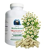 MUTTERKRAUT 360 Kapseln Migränekraut nach HILDEGARD VON BINGEN Feverfew 'Kopfgewitter' - NATURDOSIERT = 100% NATUR pur. OHNE ZUSATZSTOFFE. 26308-360