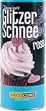 DECOCINO GlitzerSchnee rosa Glitzerstaub Glitzerpuder Backglitzer essbarer Glitzer zum Backen Glitter Glimmer, 100 g