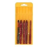 Respicefinem 5 Pcs Set Eccentric Drill Bit Includes 6 8 10 12mm 1 4 Inch Hex Shank Oblique Head Eccentric Twist Drill Bits with PH2 Bit for Drilling Various Materials Such As