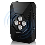 Antibell für Hunde, 3 Modi Antibell Ultraschall Gerät, 55 Fuß Stopp Hundebell Gerät, IPX4 wasserdichtes Anti-Bell-Mittel für Hunde das Training Großer Kleiner Hunde im Freien Innenbereich