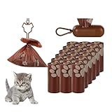 Hundekotbeutel Rollen | 270 dicke Beutel mit Schokoladenduft | Katzentoilettenbeutel | für Spaziergänge, Reisen, Rasen, Outdoor, Garten, Garten, Camping, Park