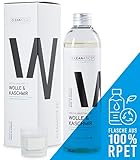 CLEANATICS Wolle & Kaschmir Intensivpflege mit Lanolin - Feinwaschmittel mit rückfettender Wirkung - Waschmittel Konzentrat für Cashmere, Wollwalk, Schurwolle & Merino Pullover, Schal, Socken (250 g)