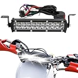 BIUGERCN Motorrad LED Scheinwerfer Dirt Pit Bike Lampe Scheinwerfer 60W 2500Lm Fahrlicht Kit 22mm Lenker Universal für CRF XR EXC XC TE FE KLX PW 50cc 80cc 110cc 150cc 250cc