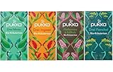 Pukka - Bio-Kräutertee 'Bauchgefühl' - Tee Mix - 80 Teebeutel (20 x Drei Minze, 20 x Drei Ingwer, 20 x Pfefferminz & Süßholz, 20 x Drei Fenchel)