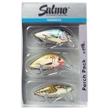 Salmo Perch Multi Pack - 3 Wobbler zum Barschangeln, Angelset, Köderset, Hardbaits