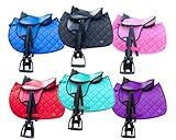 Brama West Kinder Shetty Sattel Set „My Little Pony“ | Sattel für Shetty Pony Holzpferd Plüschpferd | mit Satteldecke, Sattelgurt, Steigbügel & Steigbügelriemen - Schwarz