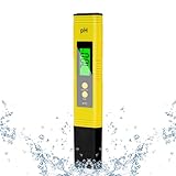 flintronic PH-Messgerät, PH-Tester, PH-Wasserqualitätstester, Wasserqualitätsmessgerät, LCD-Display mit Hintergrundbeleuchtung, 0-14 pH-Messbereich-±0,1 pH-Genauigkeit, für Schwimmbad, Spa