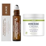 Anti Pigmentflecken & Pickelmale Roll-On + Kressesalbe, Aktiv kressesalbe, zur Reduzierung von Pigmentflecken, Altersflecken und Pickelmalen, pigmentflecken Entferner Gesicht