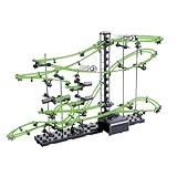 Murmelbahnen für Kinder - Marmorlabyrinth-Spiel zum Bauen, Mehrfarbige Kugelbahn Marble Run Set | Marmorlabyrinth-Spiel batteriebetrieben | Race Game Marmor-Achterbahn-Set für Kinder ab 14 Jahren