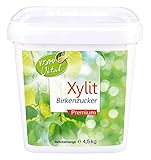 KOPP Vital® Xylit Birkenzucker Premium | 4,5 kg | aus Finnland | Tafelsüße auf der Grundlage von Xylit für Lebensmittel | 100% Xylit