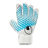 uhlsport Cybertec Starter Soft 2025 Torwarthandschuhe, Weiß/Cyberblau/Schwarz (4)