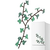 2 Pack Efeu Kühlschrankmagnete, Efeu Kühlschrank Magnete Mit Beweglichen Stielen, Pflanzen Kühlschrankmagnete, Für Kühlschrank, Magnettafel, Whiteboard, Pinnwand Etc