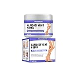 Krampfadern Creme, Venensalbe Varicose Veins Cream Gegen Besenreiser Krampfadern und Besenreiser Entfernen, Beine Care Salbe für Die Beine, Verbessern Sie das Aussehen der Beine und Die Durchblutung