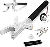 YINGJEE Universal Lenkradkralle Lenkradschloss Für Auto/LKW/SUV/Van Diebstahlsicherung Auto Diebstahlschutz Lenkradsperre Mit 3 Schlüsseln (Schwarz)