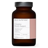 WILD NUTRITION Food-Grown® Complete Beauty Support | Vitamine für Haare, Haut und Nägel für Frauen | Hyaluronsäure, Biotin, Kollagenergänzungspräparat für Frauen | Vitamin C| 60 Kapseln