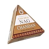 NKlaus Golden Nag Chandan Räucherpyramiden (10 Stück) – Sandelholz Räucherkegel & Duftkegel für Rückfluss, Meditation & aromatische Räucherkerzen, Räucherwerk
