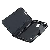 Mobilfunk Krause - Book Case Fancy Etui Handytasche Tasche Hülle für Samsung Galaxy S5 (Schwarz)