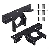 SMZhomeone Pavillon-Eckwinkel, robuste Metall-Pergola-Eckwinkel, 3-Wege-T-Form, Verlängerung, Montagezubehör, 2 Stück