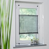 Liedeco Klemmfix-Jalousie, Aluminiumjalousie | Montage ohne Bohren | B 75 cm x H 130 cm | Silber