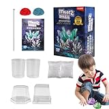 Stem Crystal Science – Buntes Wachstumsset, pädagogisches Laborprojekt, experimentelle Probenpräsentation, DIY Discovery Station, interaktives Lernwerkzeug | Bildungsaktivität für wissenschaftliche Ex