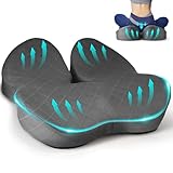 Fwiull Sitz-Kissen, Hochwertiges Memory Foam sitzkissen Sitzkissen Druckentlastung Ergonomisches sitzkissen für Auto Sofa Büro