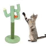 Katzenbaumkratzerpfosten, Premium Jute Material Cat Kratzerpfosten Hoher Katzenkratzer Süßes Aussehen Jute Möbel mit Stabiler Struktur für Home Innenräume