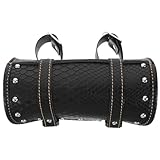 WEKADRIN Motorrad Satteltasche Krokodilprägung Leder mit Schnellverschluss Kompakte Hecktasche für Vorne Hinten Werkzeug und Gepäcktasche