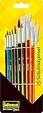 10 Pinsel Pinselset Schulmalpinsel Schulpinsel