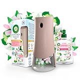 Air Wick Active Fresh Lufterfrischer, Packung mit 1 automatischen Diffusor ohne Gas, 1 Nachfüllpackung Jasmin-Bouquet 228 ml, 2 AA-Batterien, neutralisiert Gerüche 24/7