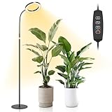 Acelane Pflanzenlampe LED Vollspektrum Grow Lampe mit Ständer, 3 Lichtmodi with Timer 3/9/12 Stunden, 80-160cm Höhenverstellbar Pflanzenlicht für Zimmerpflanzen Große Pflanzen