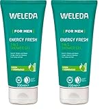 WELEDA Bio For Men 3in1 Duschgel & Shampoo Energy Fresh - Naturkosmetik Männer Duschseife & Haarpflege mit Zitrone & Zedernholz Duft. Shower Gel zur Reinigung von Gesicht, Körper & Haar (1x 200ml)
