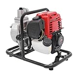 1200W 38cc 8500R/Min 4-Takt tragbare Wasserpumpe, Gartenpumpe, Schmutzwasserpumpe, Benzinpumpe, tragbare Hochdruck-Abwasserpumpe, tragbare Wasserpumpe mit Filter