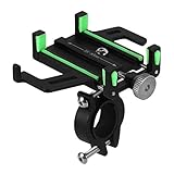 Aiwjeakh Fahrrad Handy Halter Universal Fahrrad Motorrad Lenker Clip Stand für Smartphone Halter GrüN