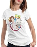 CottonCloud Mila Superstar Damen T-Shirt Volleyball Team Japan, Farbe:Weiß, Größe:M