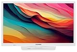 TELEFUNKEN 24 Zoll Fernseher XH24O550M-W - HD-Ready Fernseher mit 60 cm Bildschirmdiagonale und integriertem Triple-Tuner, LED TV weiß