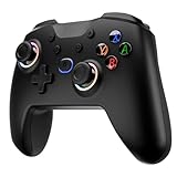 Diswoe Update Switch Controller, Bluetooth Switch Pro Controller für Switch/Lite/OLED mit Hall-Effekt Joystick, Cool RGB Licht, Programmierbare Tasten, Turbo, Vibration, 6-Achsen, One Key Wake Up