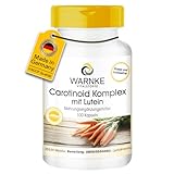 Carotinoid Komplex - 100 Kapseln - Lutein + Zeaxanthin + Beta-Carotin + Lycopin | Warnke Vitalstoffe - Deutsche Apothekenqualität