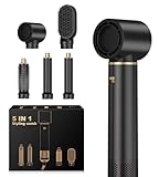 Air Styler, Haartrockner Warmluftbürste Hairstyler Ionen Föhn Lockenbürste Stylingbürsten, Multifunktionaler Hairstyler mit Lockenstab Automatisch, Thermal Brush, Haarglätter Bürste, Volumen