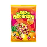 Kaufrüchtchen – 1 x 1000g Vorratspackung – Kaubonbons in fünf fruchtigen Geschmacksrichtungen