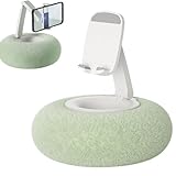 Anulely Handyhalter, Kissen, verstellbarer Tablet-Halter, rutschfester, gemütlicher Handy-Kissenständer, stabile, verstellbare Handyhalterung für Stream-Medien, Ansehen von Videos