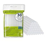 Westcott Heißklebesticks 7mm 30 Stück | 30er Nachfüllpack Klebestifte für Heißklebepistole in Standardgröße 7 x 102mm | Transparente Heißklebepatronen für alle Temperaturbereiche | E-16837 00