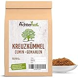 Kreuzkümmel gemahlen 250g | fein gemahlenes Kreuzkümmel Pulver | kräftig, würziger Geschmack | beliebtes Gewürz bei Ayurveda | ideal für arabische sowie indische Speisen | vom Achterhof