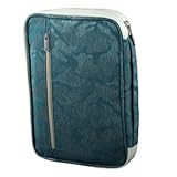 Ruilogod Business Travel Passport Holder Credit ID Card Cash Wallet Case Document Bag L Teal Blue