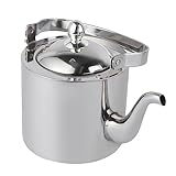 PEPLAYTAL Teekessel mit Infuser Herd Sicher Ergonomischer Griff Abnehmbarer Aufguss für Loseblatt Tee und Teebeutel Perfektes für Teeliebhaber