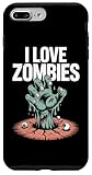 I Love Zombies Creepy Undead Grafik Hülle für iPhone 7 Plus/8 Plus