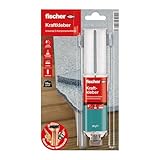 fischer Kraftkleber, 2-Komponenten-Klebstoff in Transparent, Universalkleber für jede Anwendung, für innen & außen, zuverlässiger Reparatur-Helfer, 25 ml