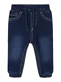 NAME IT Mädchen Nbmbundo Dnmtruebo SWE Pant Noos Hose, Dark Blue Denim, 80 EU