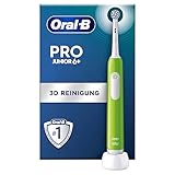 Oral-B Pro Junior Elektrische Zahnbürste/Electric Toothbrush für Kinder ab 6 Jahren, Drucksensor, 3 Putzmodi inkl. Sensitiv für Zahnpflege, weiche Borsten & Timer, Designed by Braun, grün