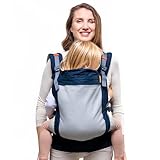 Beco Toddler Babytrage mit extra breitem Sitz - Kindertragerucksack aus 100% Polyester 3D Mesh, 2 Tragepositionen, Kindertrage Bauch/Kindertrage Rücken, Kindertrage Wandern, 9-27 kg (Marineblau)